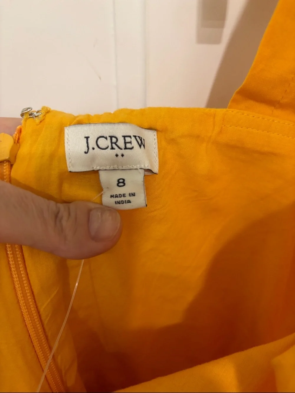 NWT J Crew Yellow Tiered Sundress with Embroidered Hem - Picture 6 of 6